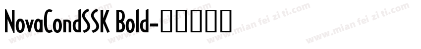 NovaCondSSK Bold字体转换